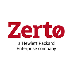 Zerto (a Hewlett Packard Enterprise company) logo